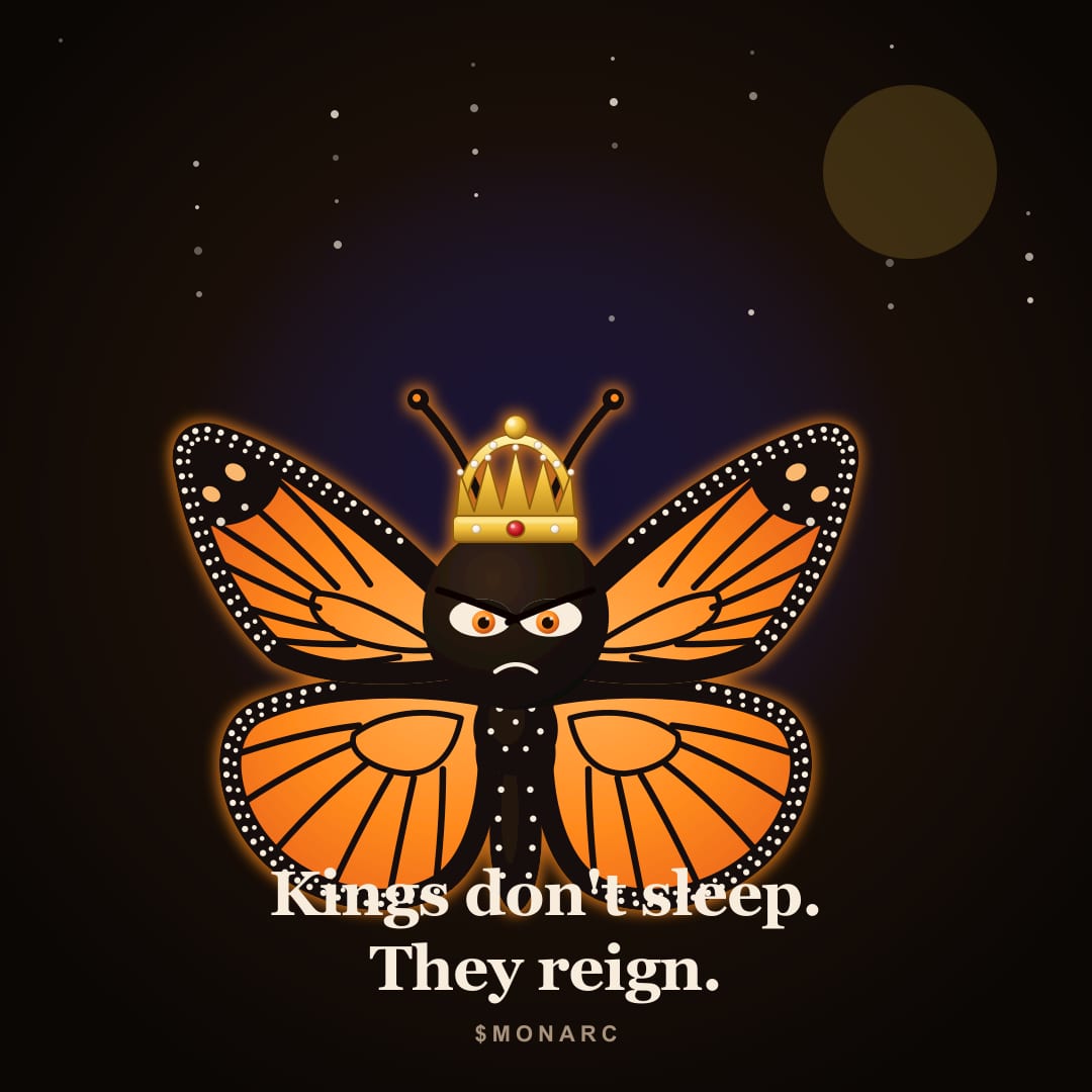 MONARC meme: Kings don't sleep. They reign